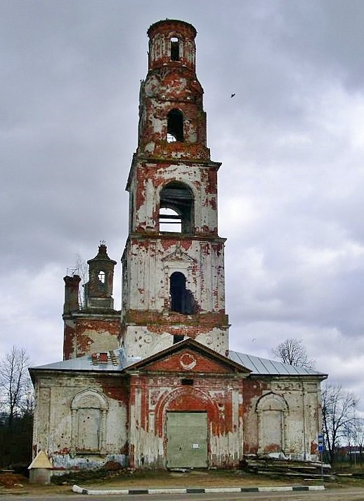 Теряево. Церковь Вознесения Господня. фасады, западный фасад