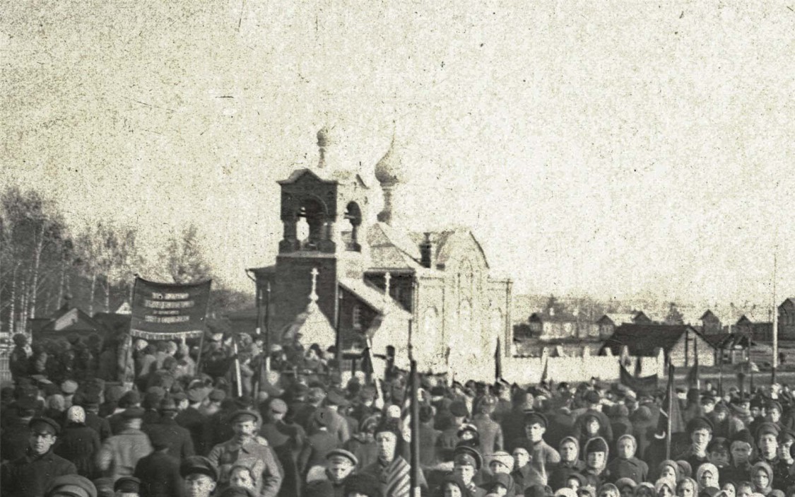 Шуя. Церковь Шуйской Смоленской иконы Божией Матери. архивная фотография, 1917—1918 год.фото с сайта https://pastvu.com/p/465609