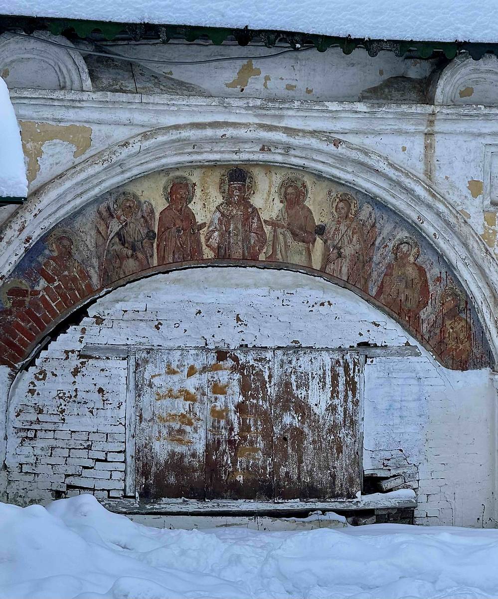 архитектурные детали. Михаило-Архангельский монастырь. Церковь Владимирской иконы Божией Матери, Великий Устюг (Великоустюгский район, Вологодская область)