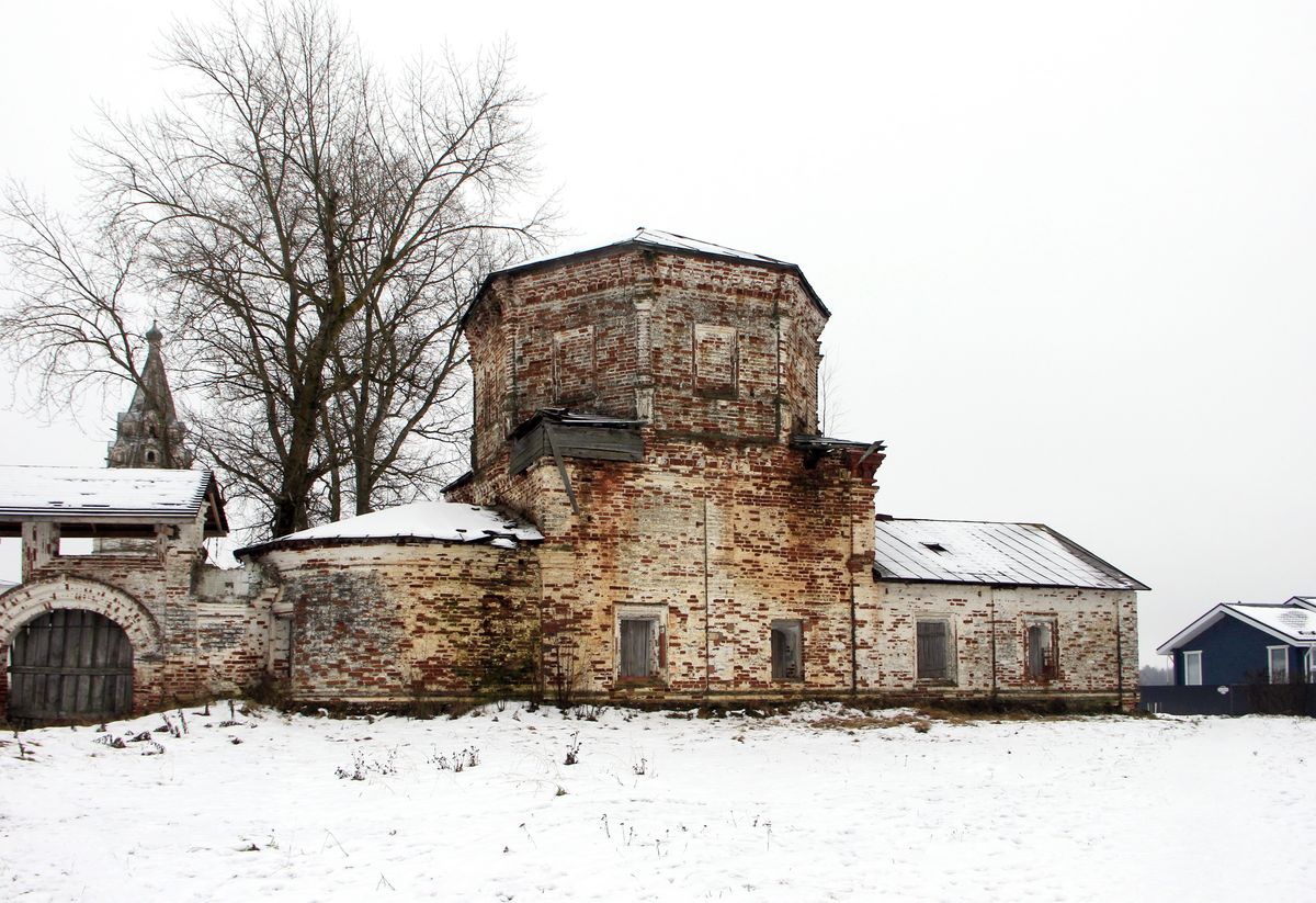фасады. Троице-Гледенский монастырь. Церковь Успения Пресвятой Богородицы, Морозовица (Великоустюгский район, Вологодская область)