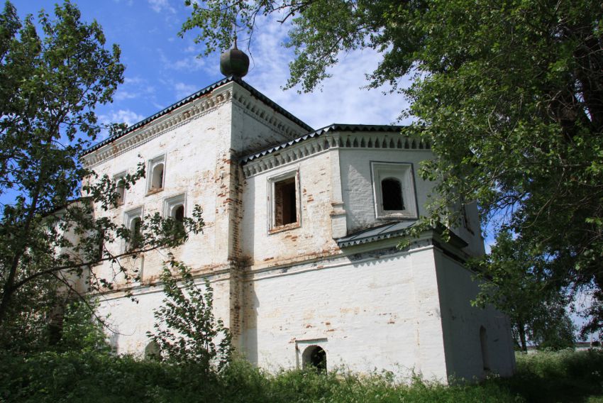 Морозовица. Троице-Гледенский монастырь. Церковь Тихвинской иконы Божией Матери. фасады