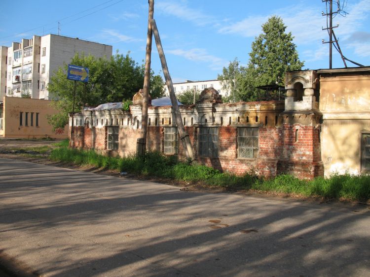 Всехсвятский единоверческий женский монастырь, Шуя (Шуйский район, Ивановская область). архитектурные детали, фрагмент стены с угловой башней