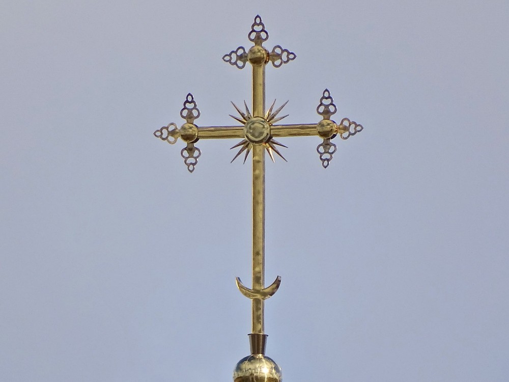 Погост-Крест. Монастырь Креста Господня. архитектурные детали, Крест колокольни