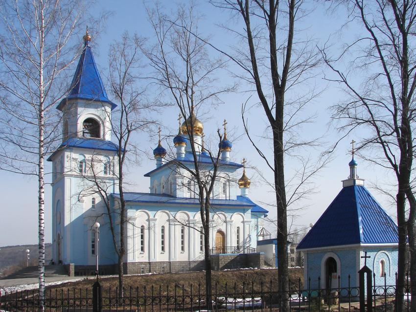 Церковь Казанской иконы Божией Матери, Аша (Ашинский район, Челябинская область). общий вид в ландшафте