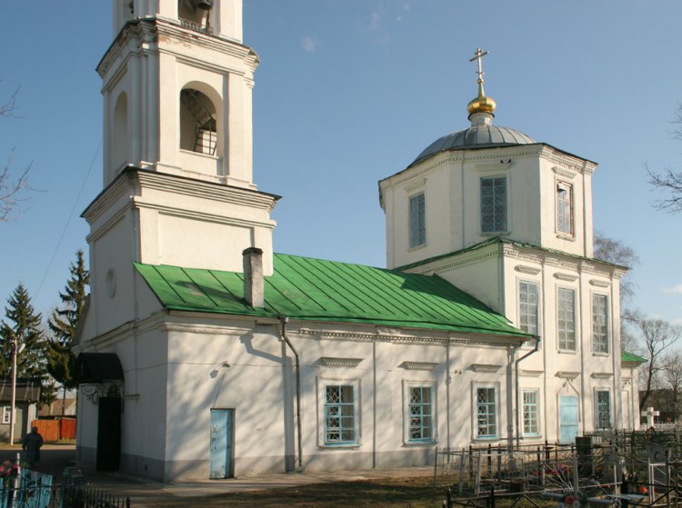 Гагарин. Церковь Вознесения Господня. фасады, Вид с юго-запада		      