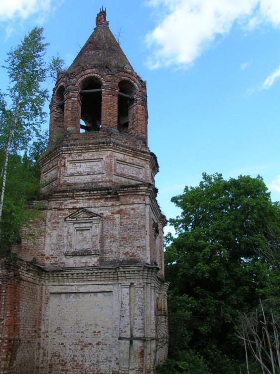 Церковь Николая Чудотворца, Никольское (Малоярославецкий район, Калужская область). фасады, колокольня храма