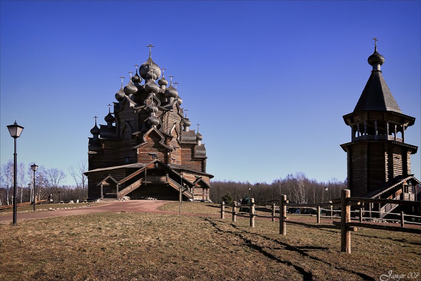 Церковь Покрова Пресвятой Богородицы, Невский Парклесхоз (Всеволожский район, Ленинградская область). фасады, Невский Парклесхоз. Церковь Покрова Пресвятой Богородицы.