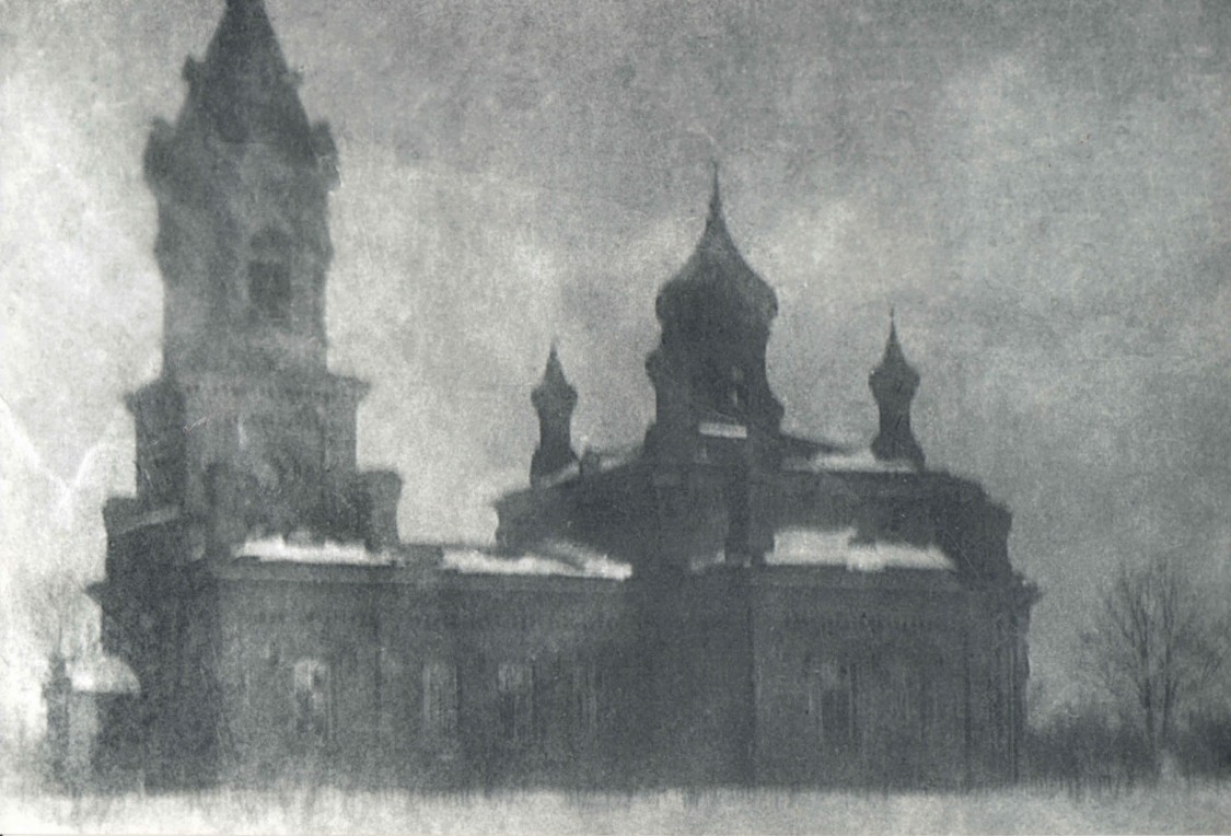 Церковь Успения Пресвятой Богородицы, Лукинское (Кировский район, Ленинградская область). архивная фотография