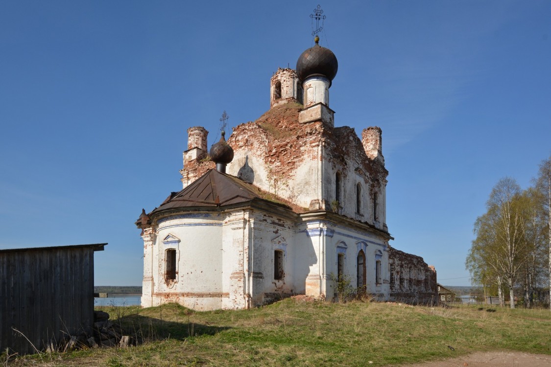 Анхимово. Церковь Спаса Нерукотворного Образа. фасады, Вид с северо-востока