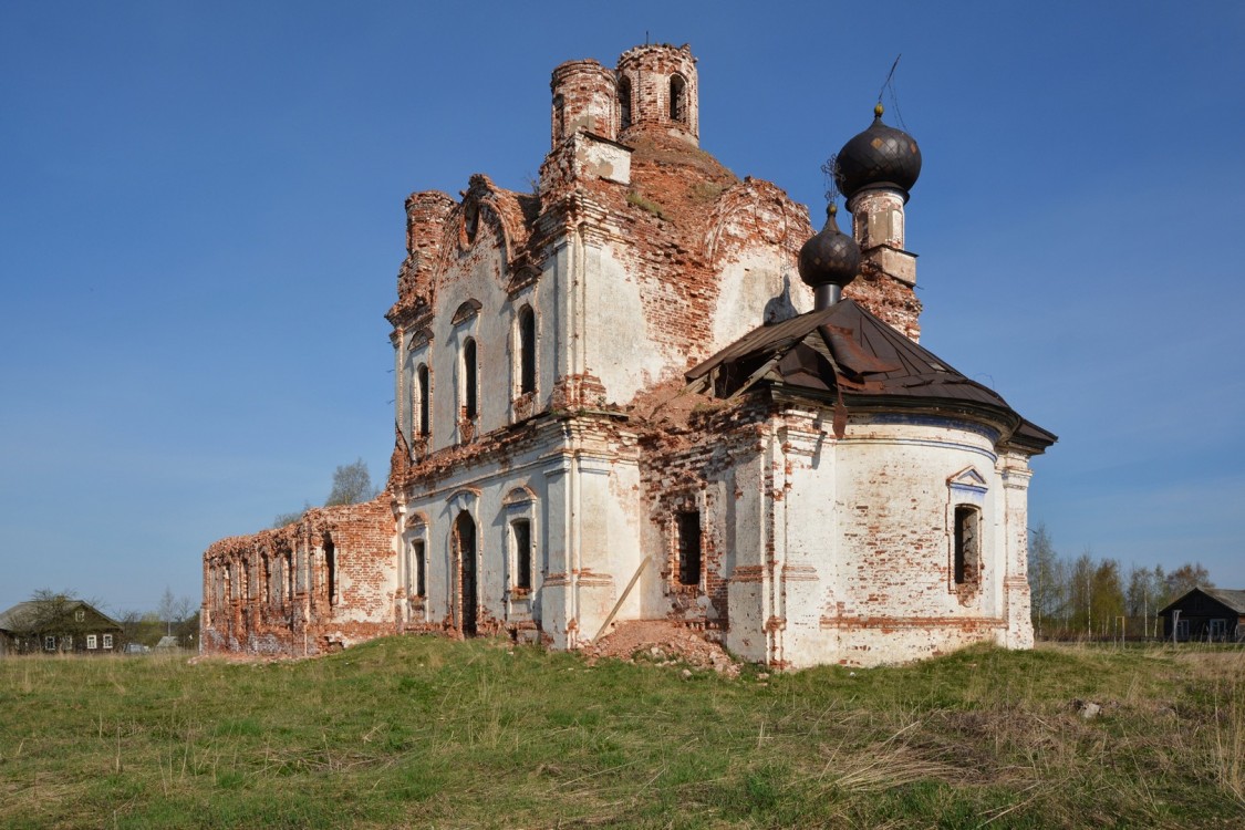 Анхимово. Церковь Спаса Нерукотворного Образа. фасады, Вид с юго-востока