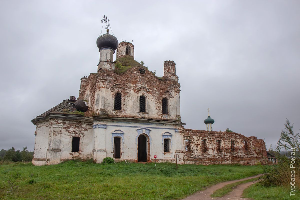 Церковь Спаса Нерукотворного Образа, Анхимово (Вытегорский район, Вологодская область). фасады, Вид с севера