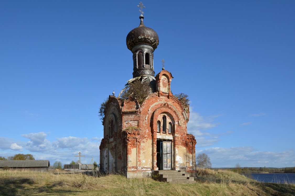 Церковь Всех Святых, Анхимово (Вытегорский район, Вологодская область). фасады, Вид с северо-запада