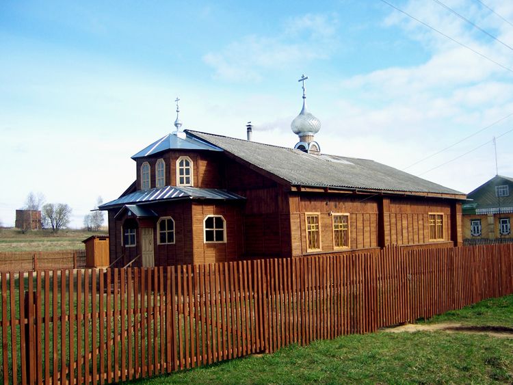 Церковь Воскресения Христова, Соболево (Юрьевецкий район, Ивановская область). общий вид в ландшафте