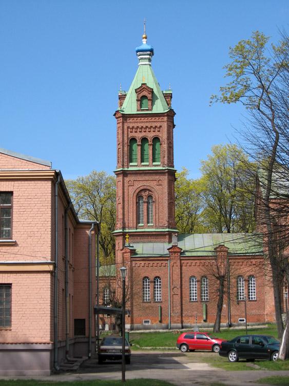 Рига. Церковь Всех Святых. фасады, Колокольня с трапезной (первый этап строительства). Вид с юга