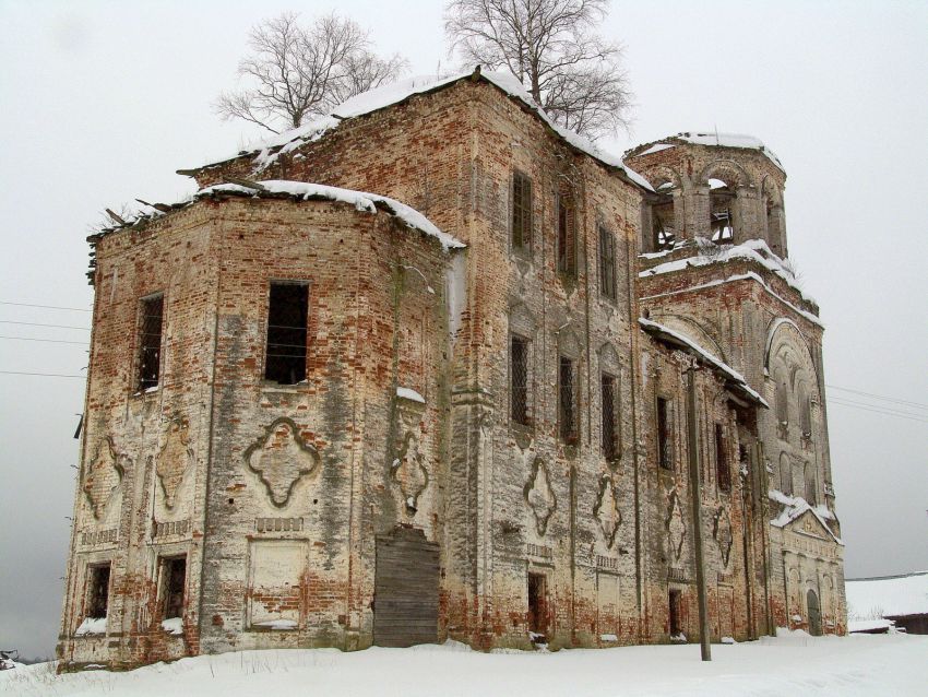 Церковь Николая Чудотворца, Никольская (Сокольский район, Вологодская область). фасады