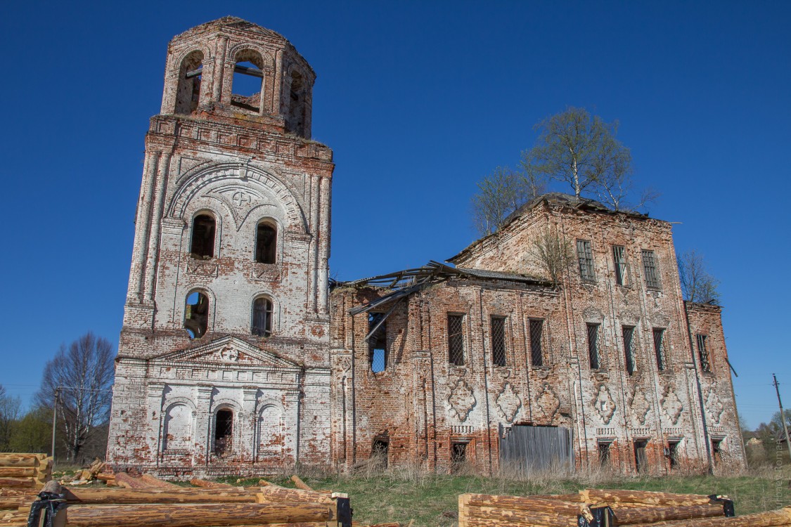 Церковь Николая Чудотворца, Никольская (Сокольский район, Вологодская область). фасады