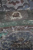 Церковь Воскресения Христова, Остатки потолочной росписи церкви. Это один из немногих сохранившихся фрагментов<br>, Варницы, Тотемский район, Вологодская область