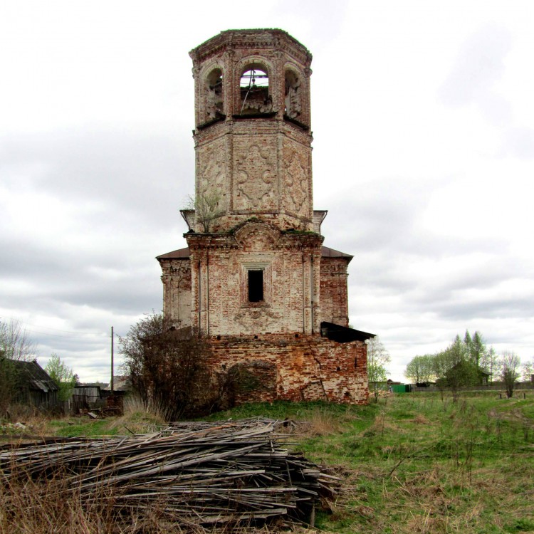 Варницы. Церковь Воскресения Христова. фасады, вид с запада