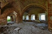 Церковь Николая Чудотворца погоста Пырза, Северо-западная сторона трапезной первого этажа<br>, Корнухино, урочище, Великоустюгский район, Вологодская область