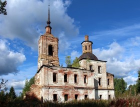 Корнухино, урочище. Церковь Николая Чудотворца погоста Пырза