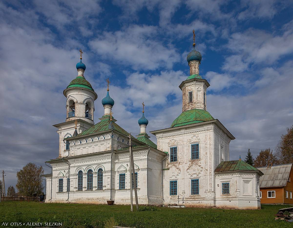 фасады. Церковь Покрова Пресвятой Богородицы, Устье (Тотемский район, Вологодская область)