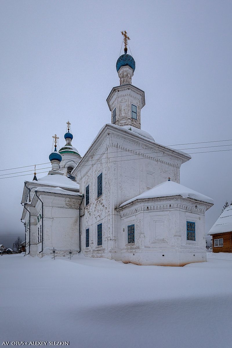 фасады. Церковь Покрова Пресвятой Богородицы, Устье (Тотемский район, Вологодская область)