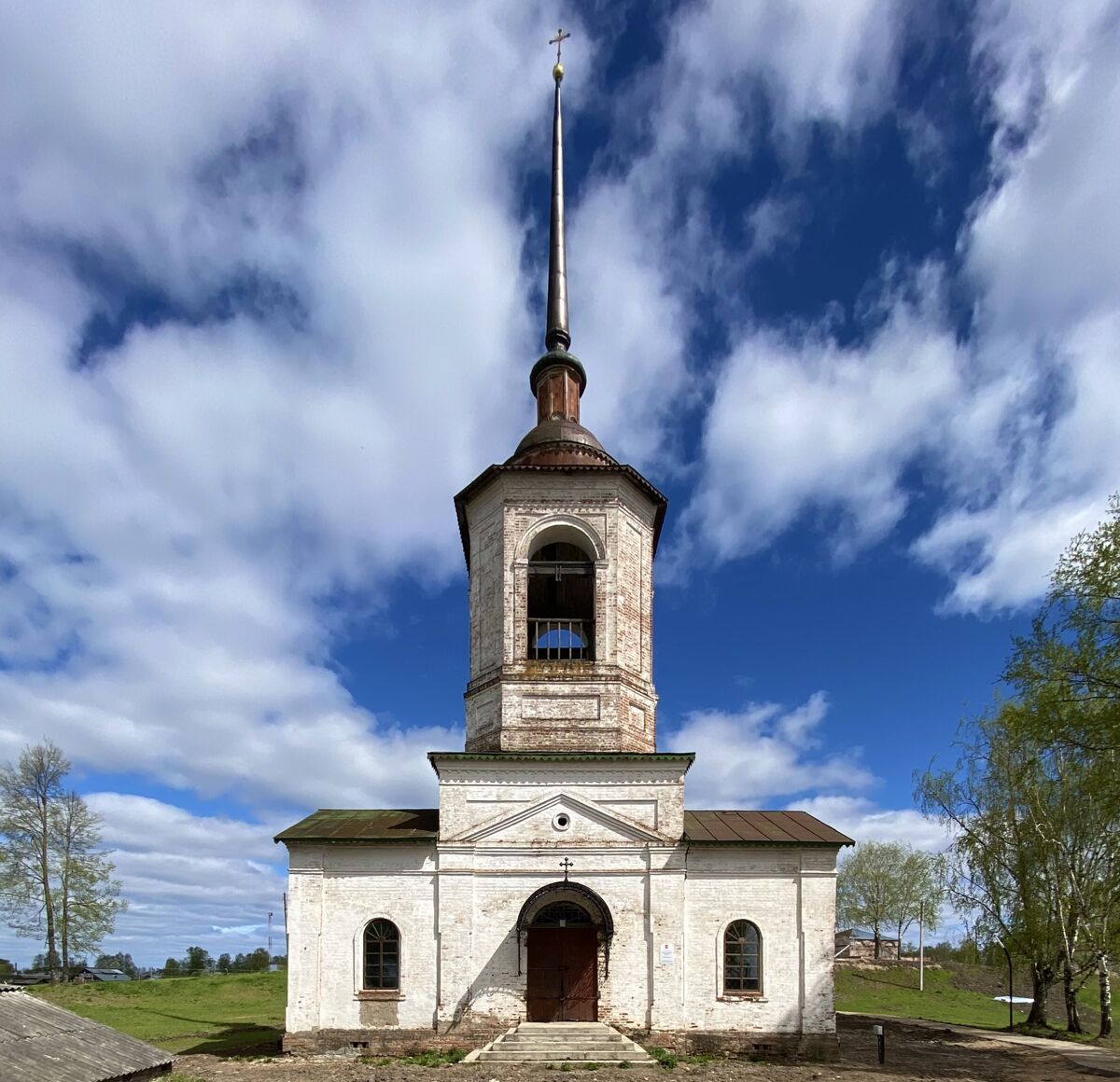 Церковь Чуда Михаила Архангела на Городище, Великий Устюг (Великоустюгский район, Вологодская область). фасады, Западный фасад