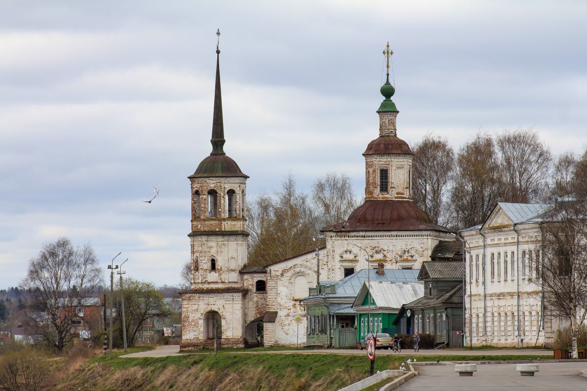 Церковь Илии Пророка, Великий Устюг (Великоустюгский район, Вологодская область). общий вид в ландшафте