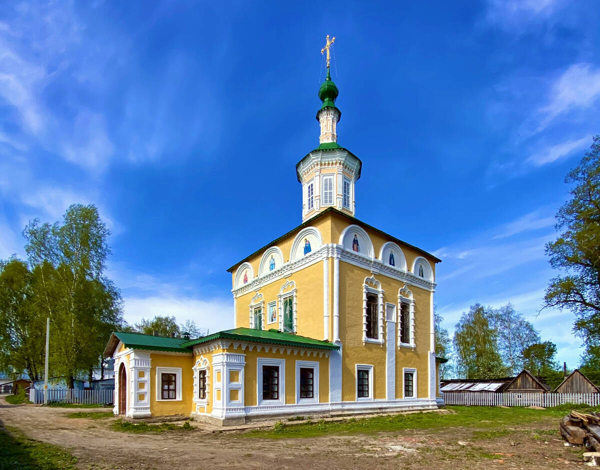 Церковь Антония и Феодосия Печерских, Великий Устюг (Великоустюгский район, Вологодская область). фасады, Вид с юга