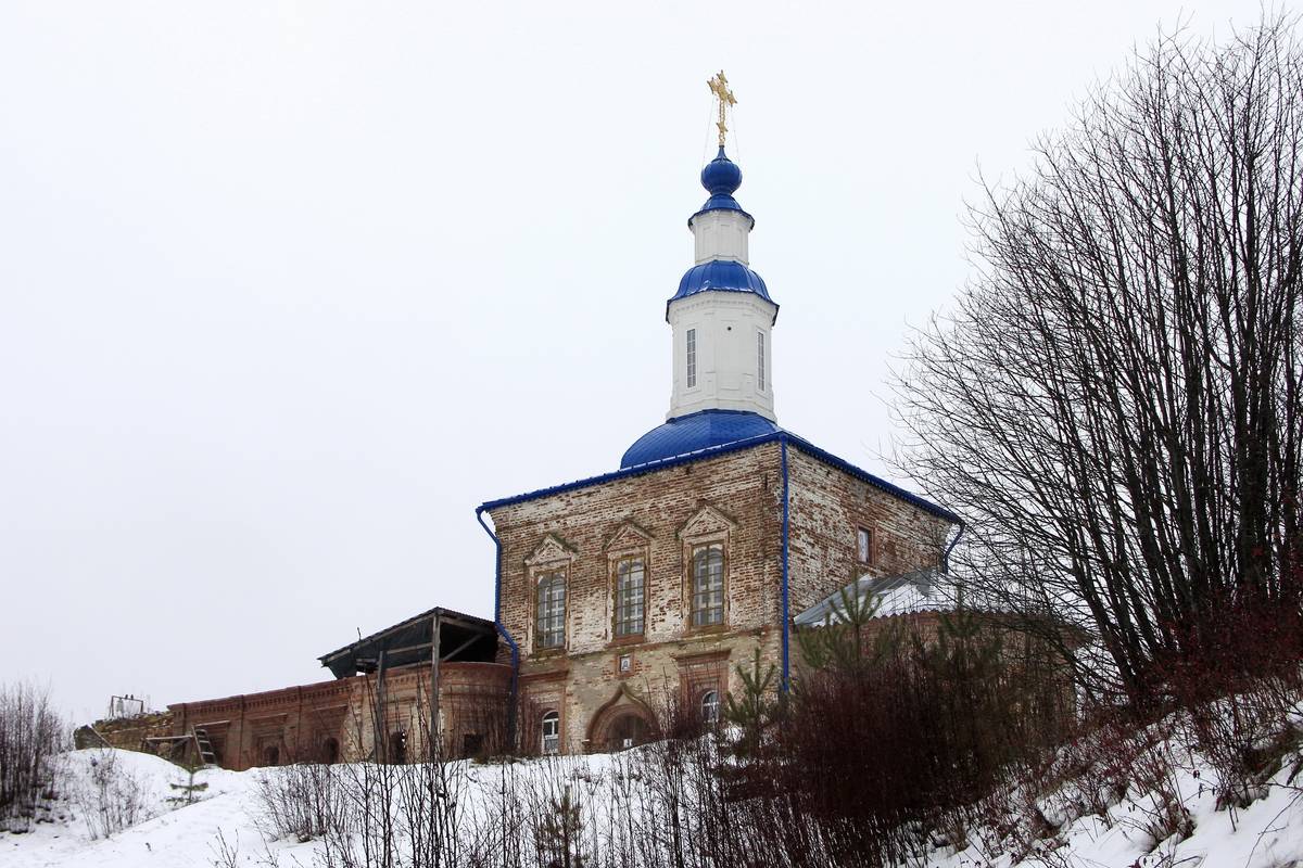 фасады. Церковь Спаса Нерукотворного Образа, Морозовица (Великоустюгский район, Вологодская область)