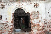 Церковь Воскресения Христова, Первоначальный вход в Церковь<br>, Бобровское, Нюксенский район, Вологодская область