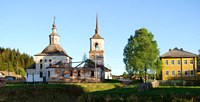 Церковь Воскресения Христова, Вид с северо-запада<br>, Бобровское, Нюксенский район, Вологодская область