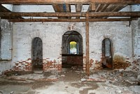 Церковь Воскресения Христова, Вид на алтарную перегородку<br>, Бобровское, Нюксенский район, Вологодская область