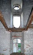 Церковь Воскресения Христова, Основное здание Церкви. Фрагмент северной стены<br>, Бобровское, Нюксенский район, Вологодская область