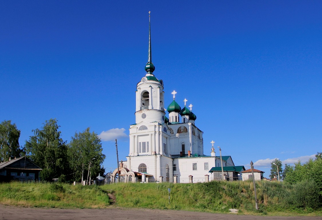 Собор Благовещения Пресвятой Богородицы, Сольвычегодск (Котласский район и г. Котлас, Архангельская область). общий вид в ландшафте