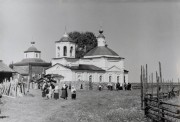 Храмовый комплекс погоста Туровец, Вид на церкви погоста с юго-запада. Фотография из фондов ЦАКа МДА.<br>, Туровец, Котласский район и г. Котлас, Архангельская область