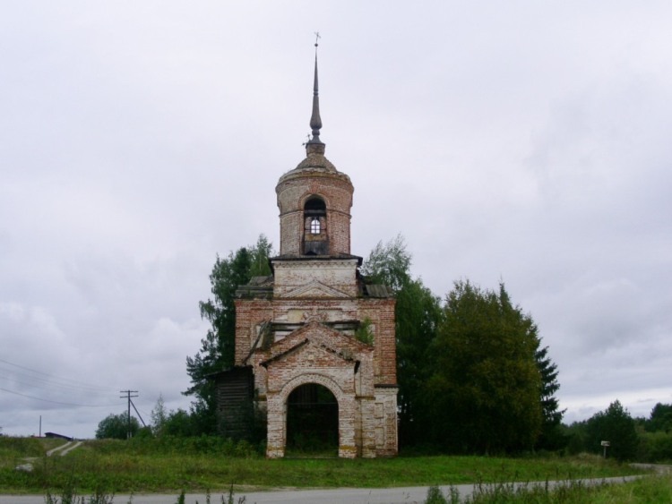 Нюба. Церковь Николая Чудотворца. фасады, вид с запада