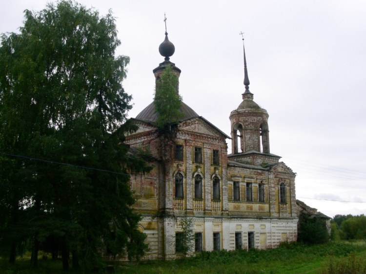 Нюба. Церковь Николая Чудотворца. фасады, вид с северо-востока