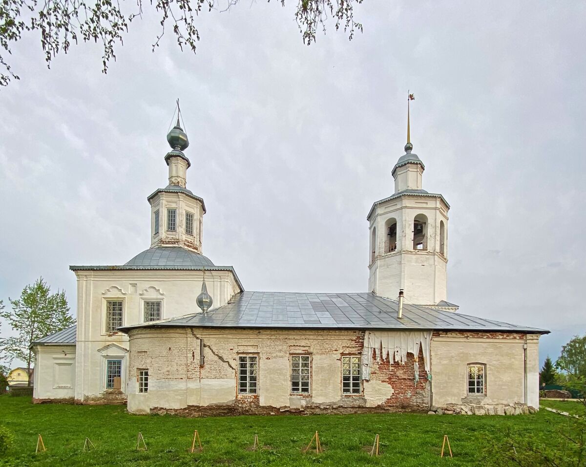 Церковь Троицы Живоначальной, Вондокурье (Котласский район и г. Котлас, Архангельская область). фасады, Вид с севера