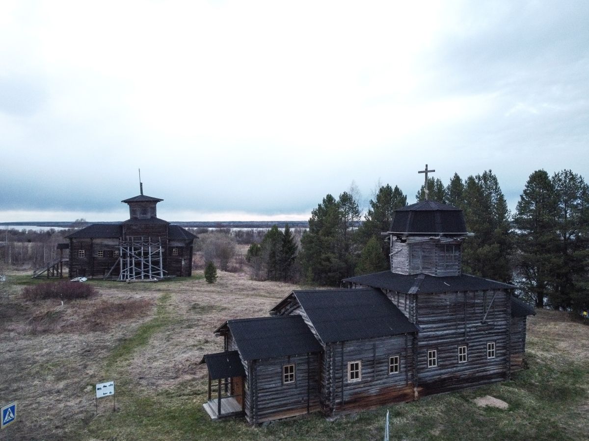 Храмовый комплекс Тулгасского погоста, Масловская (Тулгас) (Виноградовский район, Архангельская область). фасады