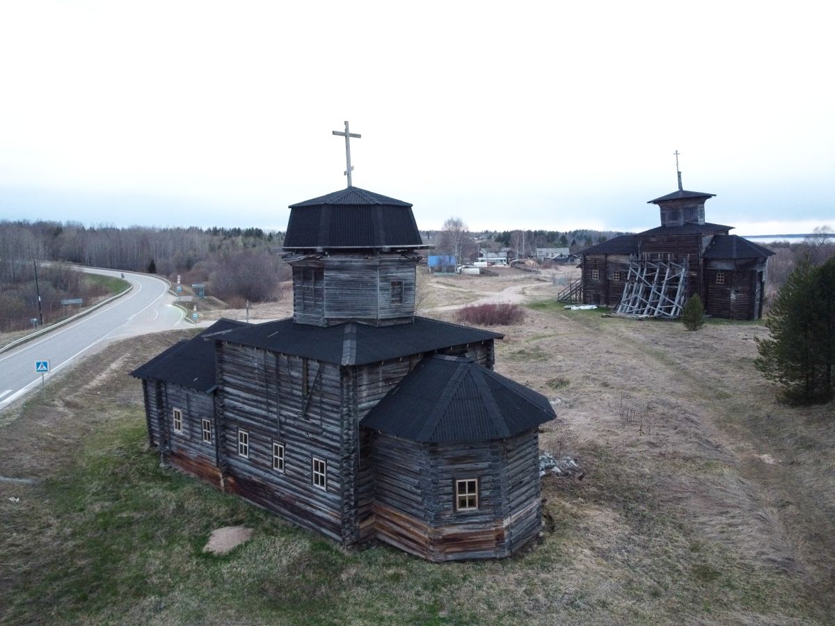 Храмовый комплекс Тулгасского погоста, Масловская (Тулгас) (Виноградовский район, Архангельская область). фасады