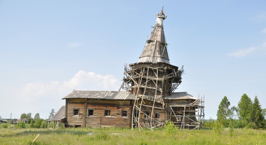 Церковь Илии Пророка, Коверниковская (Сельцо) (Виноградовский район, Архангельская область). фасады