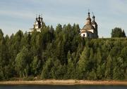 Храмовый комплекс. Церкви Георгия Победоносца и Воскресения Христова, , Пермогорье (Придворные Места), Красноборский район, Архангельская область
