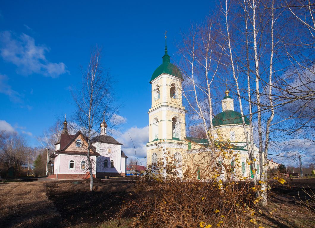 Церковь Рождества Пресвятой Богородицы, Якоть (Дмитровский городской округ, Московская область). общий вид в ландшафте