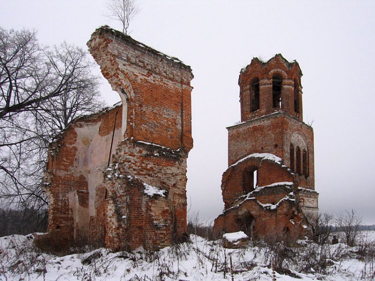 Церковь Николая Чудотворца, Лихачёво, урочище (Волоколамский городской округ, Московская область). фасады