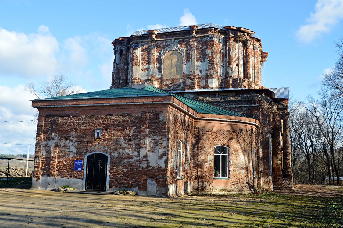 Поповка. Церковь Покрова Пресвятой Богородицы. фасады