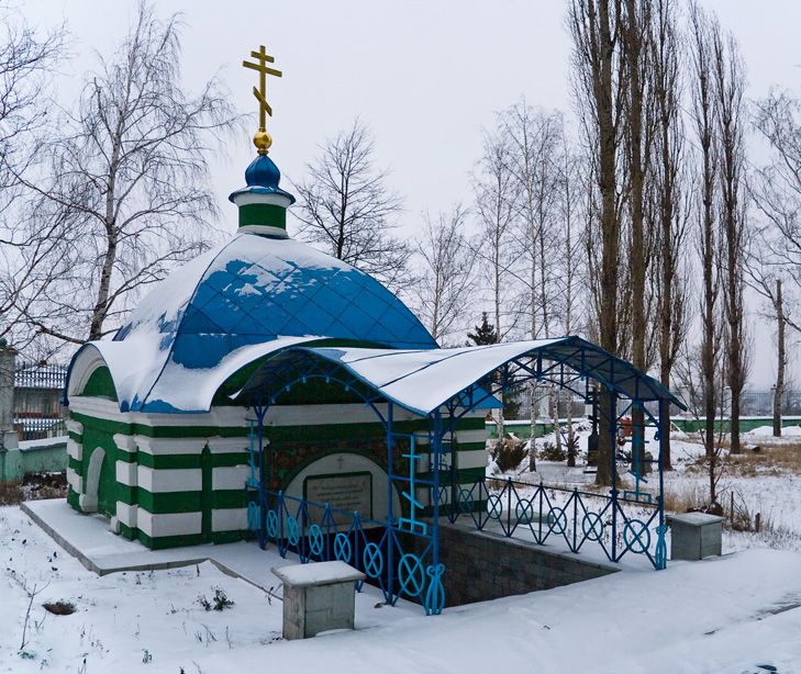 Елец. Часовня Вознесения Господня, Николая Чудотворца и Димитрия Ростовского. общий вид в ландшафте