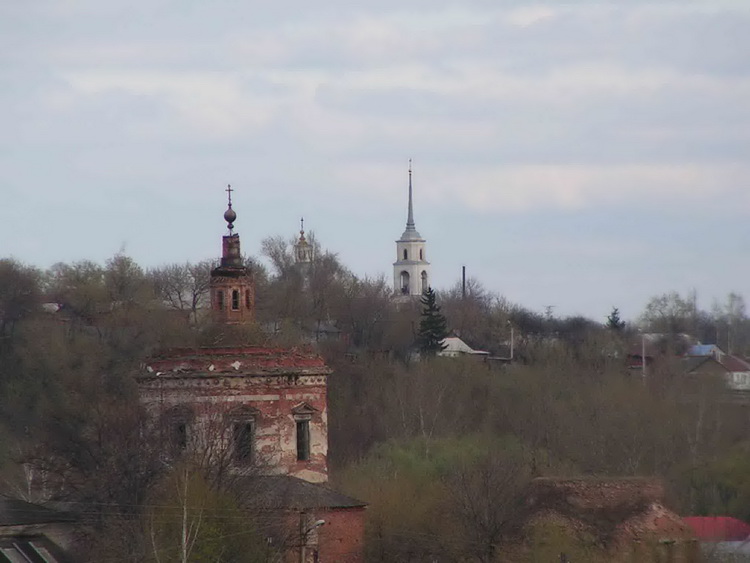 Елец. Церковь Владимирской иконы Божией Матери. общий вид в ландшафте