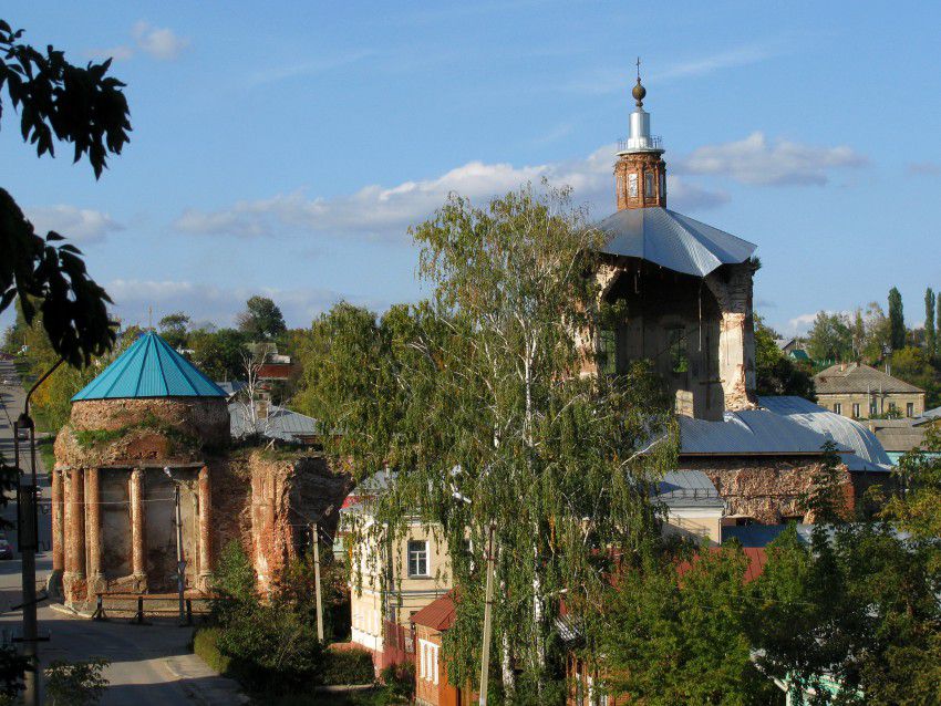 Церковь Владимирской иконы Божией Матери, Елец (Елецкий район и г. Елец, Липецкая область). общий вид в ландшафте