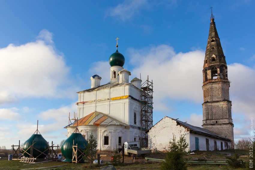 Осенево. Церковь Казанской иконы Божией Матери. фасады